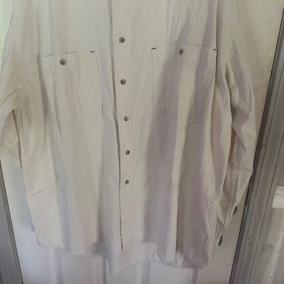 Fieldmaster long sleeve tan button up cotton shirt size XL - Picture 5 of 6